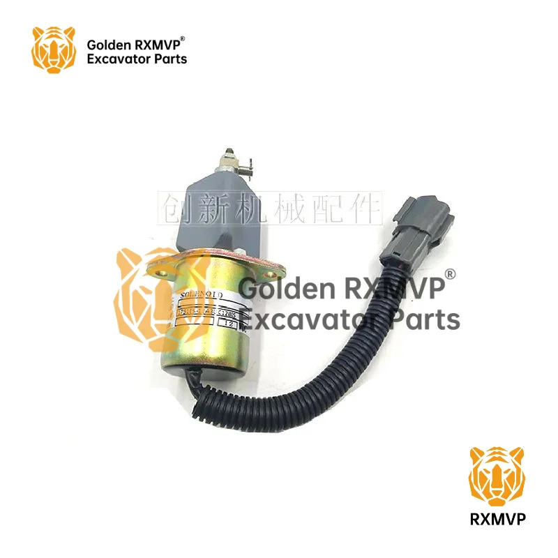 For Yanmar VIOEngine4TNE94 98Flame extinguisher switch Stall solenoid valve12V 24VImport Excavator