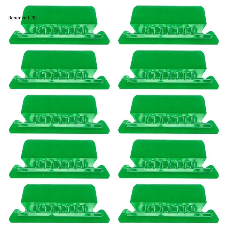 10Pcs 2 Inches Hanging Folder Index Tab for Quick Identification Easy to Read