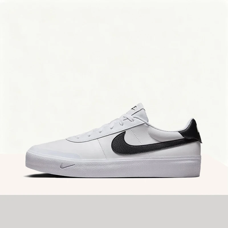 

Кроссовки Nike Court Shot: стильные, минималистичные, универсальные, удобные, нескользящие, прочные, низкие, унисекс, черно-белые FQ8146-104