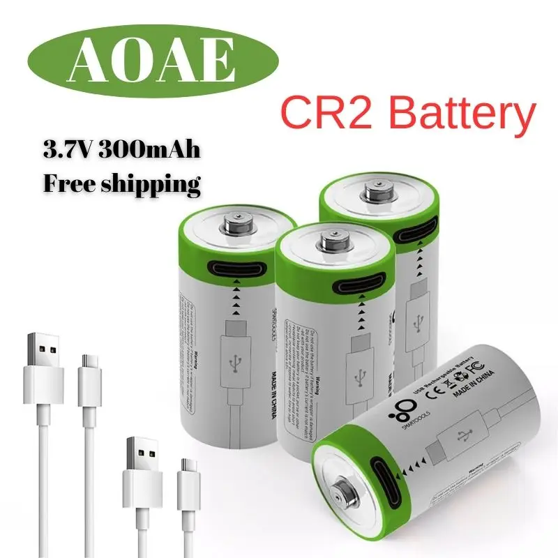 CR2 3.7V 300Mah Usb…