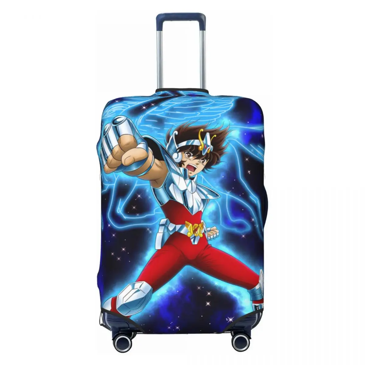 

Knights Of The Zodiac:Saint Seiya Print Luggage Protective Dust Covers Elastic Waterproof 18-32inch Suitcase Cover Travel