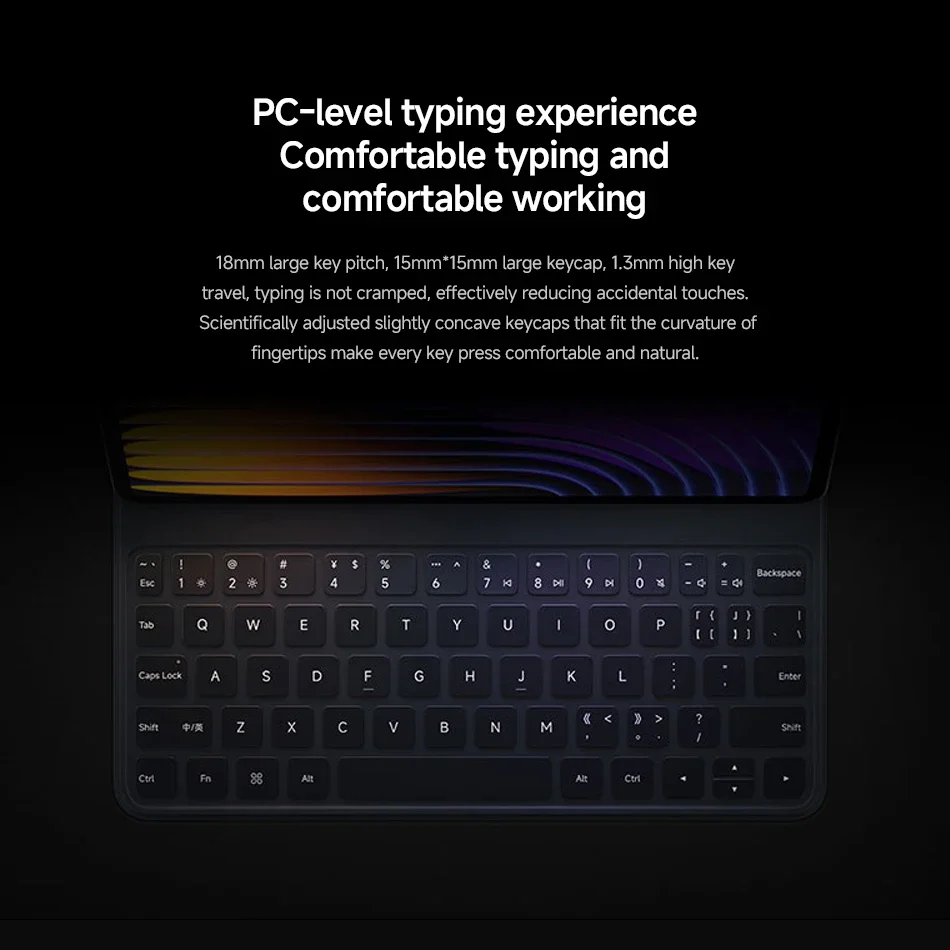 2025 جديد وأصلي Xiaomi Pad 7 / 7 Pro حافظة لوحة المفاتيح الإنجليزية 64-مفتاح لـ Mi Tablet 7 / 7Pro لوحة المفاتيح المغناطيسية PU الغطاء الواقي