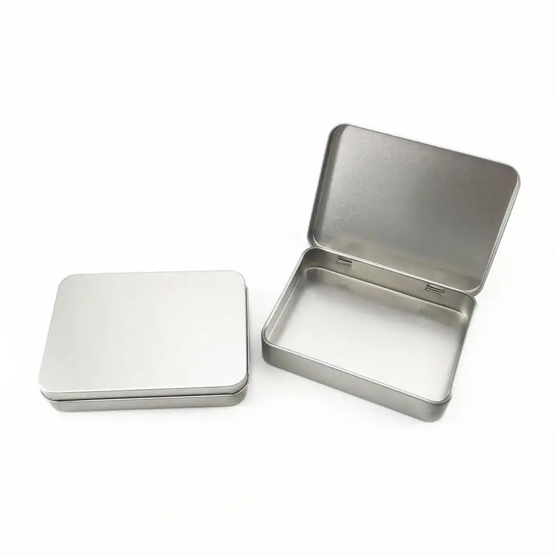 Size:115x85x22mm/rectangle plain tin box/gift card tin box/metal case/usb metal box without printing