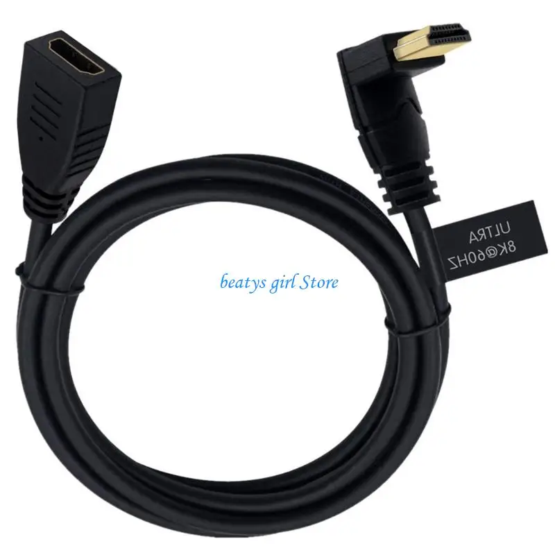 

C7AB Gold Plated HDTV 2.1 Male to Female Adapters Cable With Dynamic HDRs And VRR