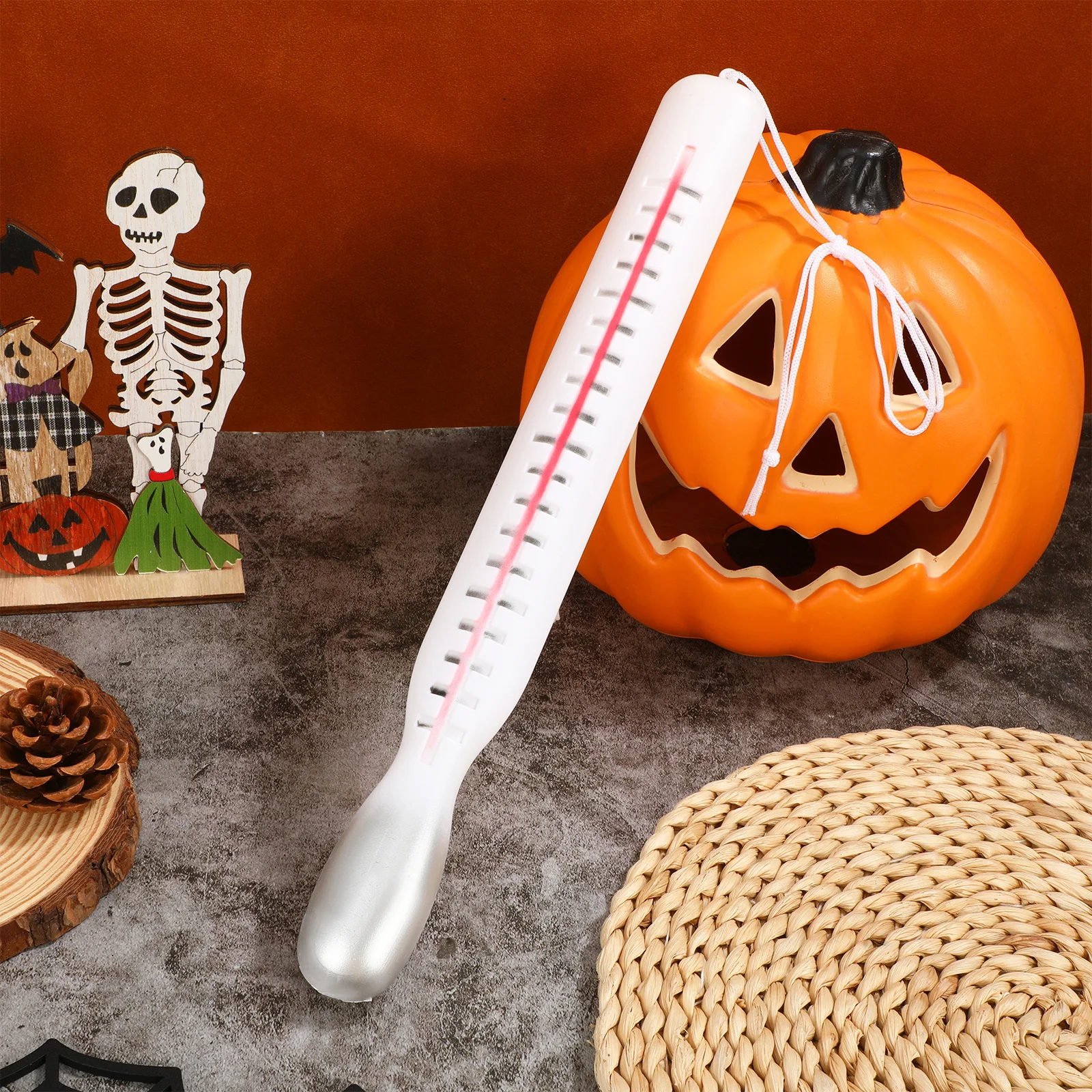 

Fake Jumbo Plastic Thermometer Simulation Props For Halloween Cosplay Party Masquerade Decor Supplies Festival Celebration