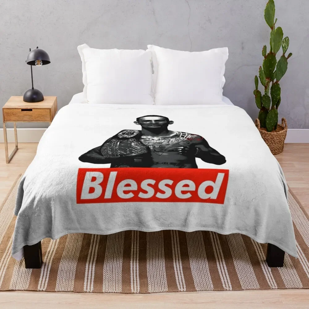 Max Holloway , Throw Blanket Winter beds Decoratives Weighted Blankets