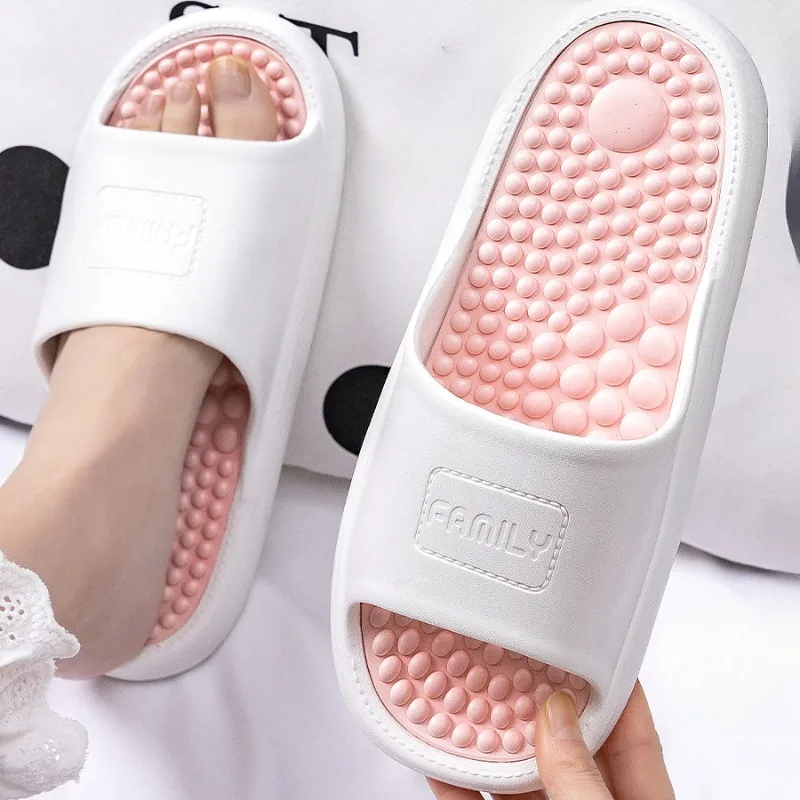 Massage Slippers for Men in Summer 2024 Odor Proof Indoor Home Anti Slip Household EVA Sandals for Women