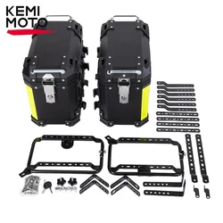 Caja lateral Universal de 28L para BMW, caja superior trasera, funda de equipaje lateral para alforja Honda, almacenamiento, cerradura de llave para maletero, equipos de motocicleta