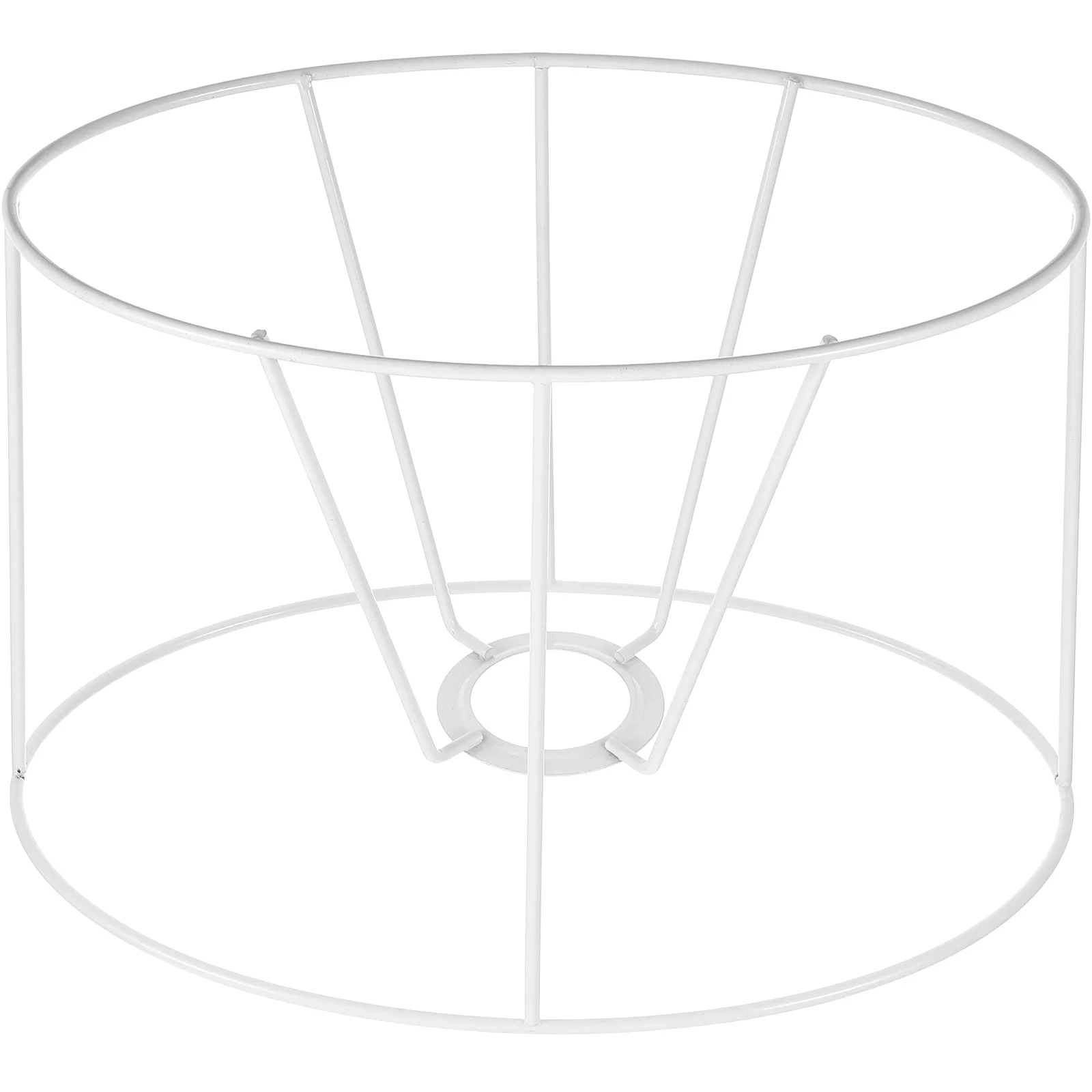 

E27 Oval Metal Lamp Frame European Vintage DIY Lampshade Bracket Wire Bulb Guard Holder Farmhouse Pendant Light Shade