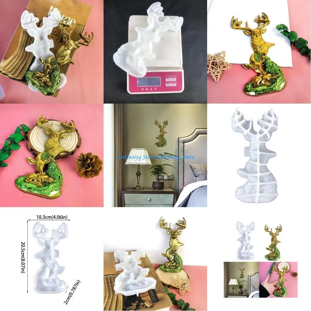 

573B DIY Animal Silicone Mold for Home Decor and Crafts Ornaments Sculpture Garden