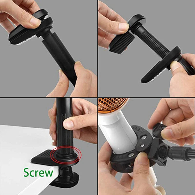 Pet Hair Dryer Clip Holder, Pet Hair Dryer Stand Hands Free Aluminum Alloy Hair Dryer Rack