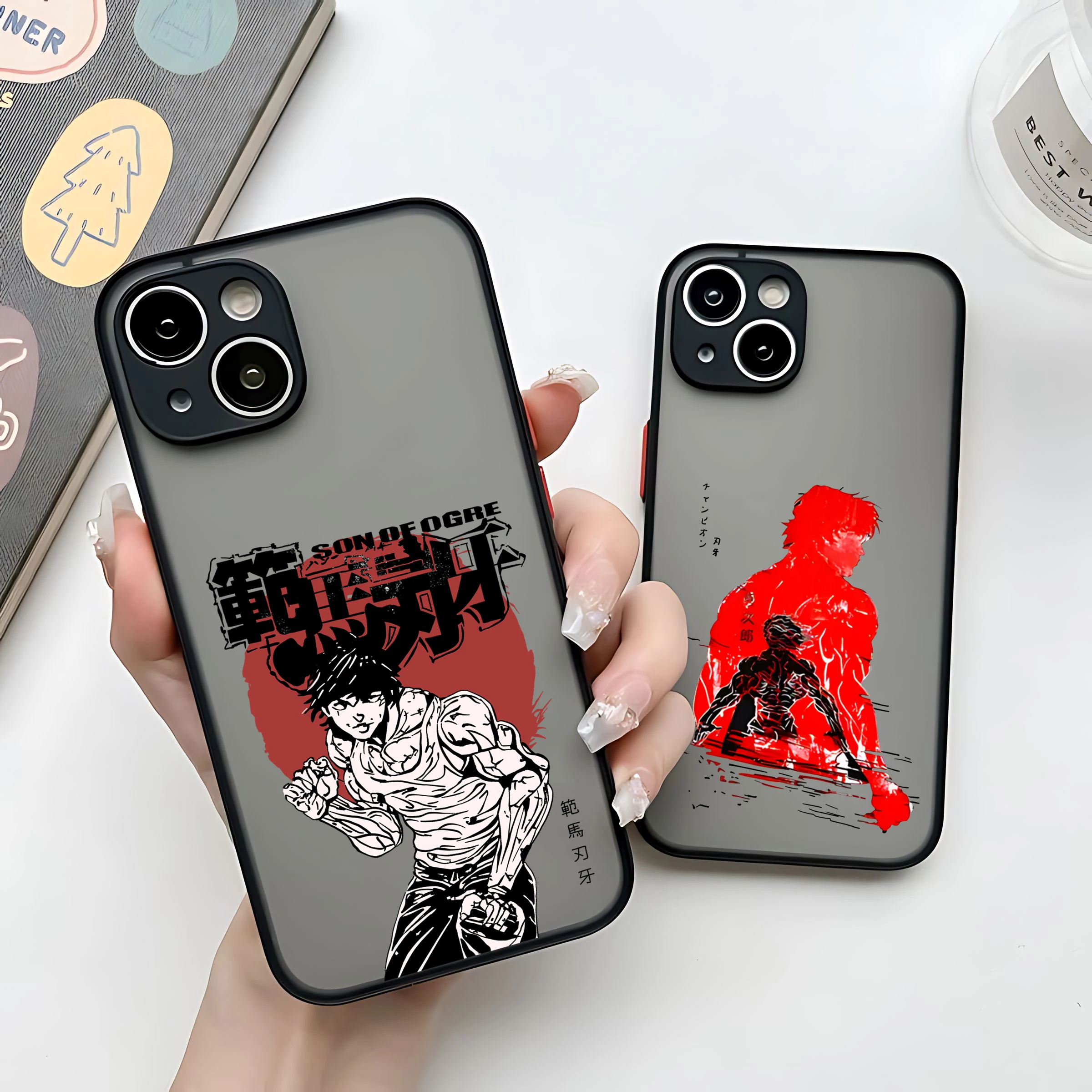 Hot-blood Anime Baki Hanma Phone Case For iPhone 15 14 13 12 11 Mini Pro Max X XR XSMax 7 8 Plus Matte Transparent Back Cover