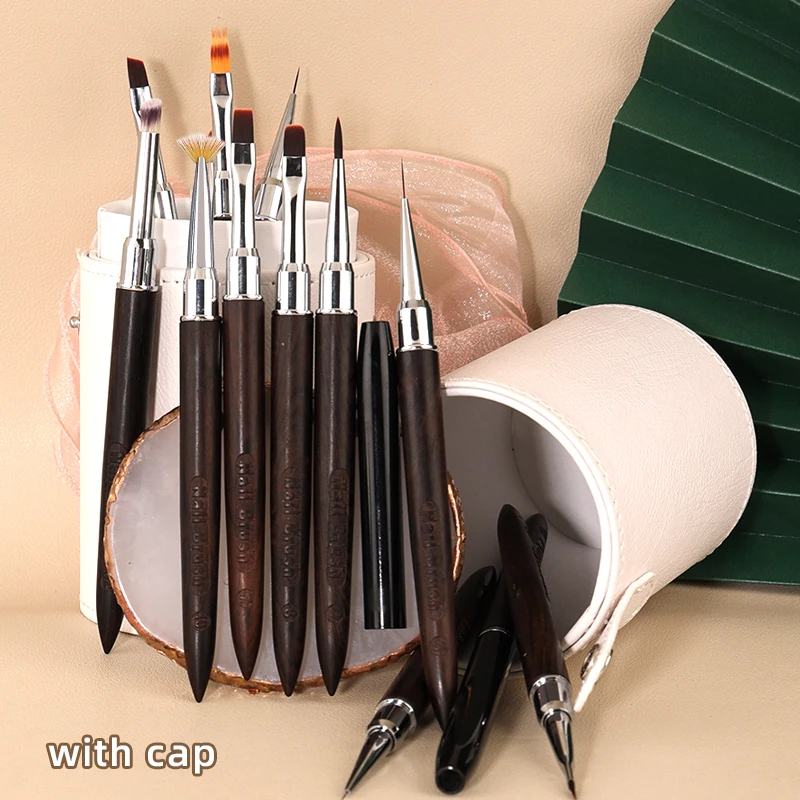 Großhandel Nail Art Pinsel Set Nagel Liner Pinsel Nagel Malerei Stift Acryl UV Gel Pinsel Kristall Maniküre Werkzeug Nagel Pinsel