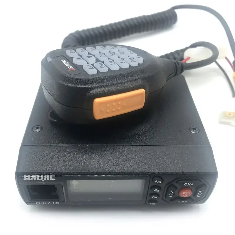 Baojie-Mini Ham rádio transceptor, Walkie Talkie automático, VHF, UHF, rádio de carro móvel, Dual Band, PTT Mic, BJ-218 Z218