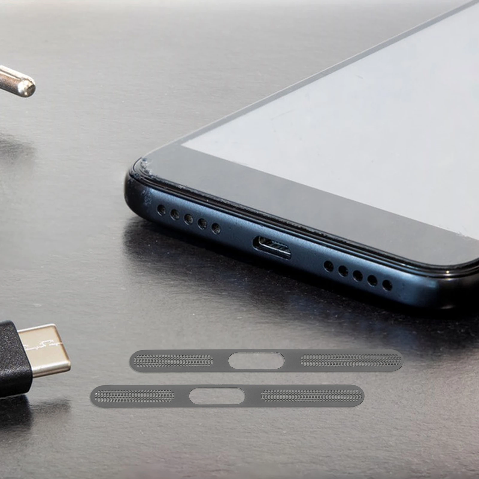 

50 Pcs Dust Sticker Dust-proof Stickers Mesh Adhesive Cover for Phone Dustproof Mobile