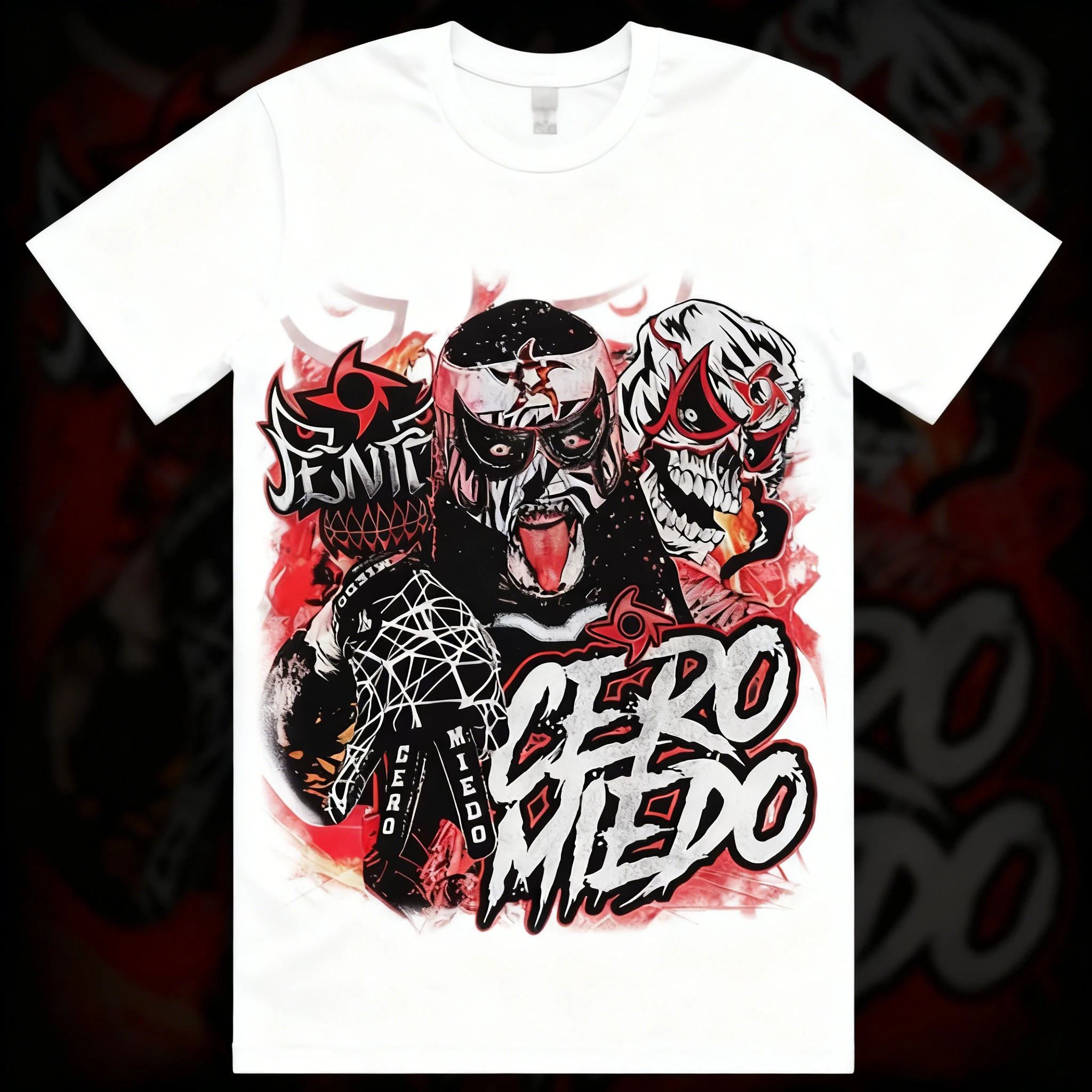 Penta El Zero Miedo TShirt Men's Sport Black Casual Short-sleeved T-shirt Cotton Printing Short-sleeved T-shirt Tops