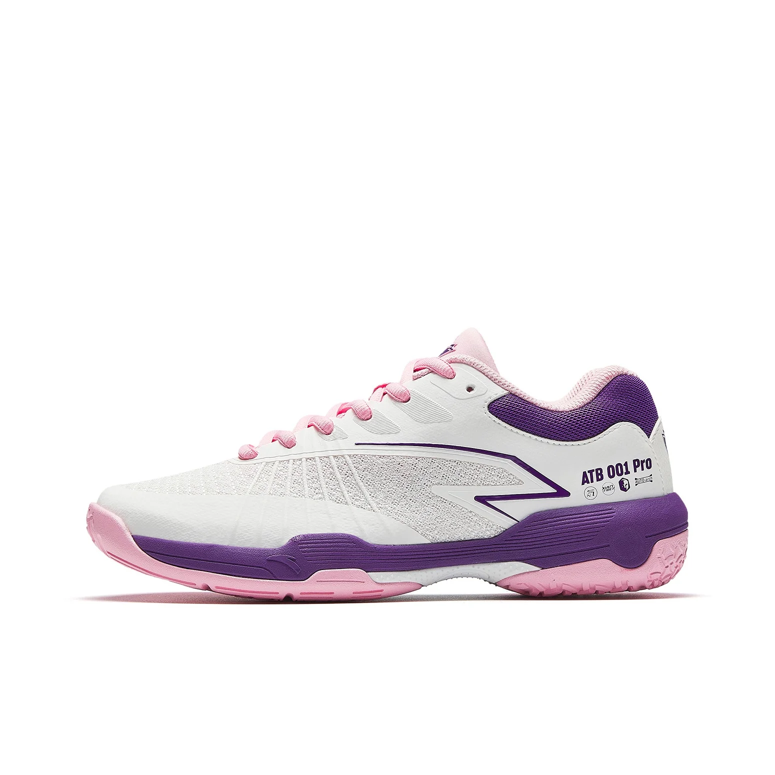 Anta Low top Badminton Shoes Women's White Purple 922624411-4