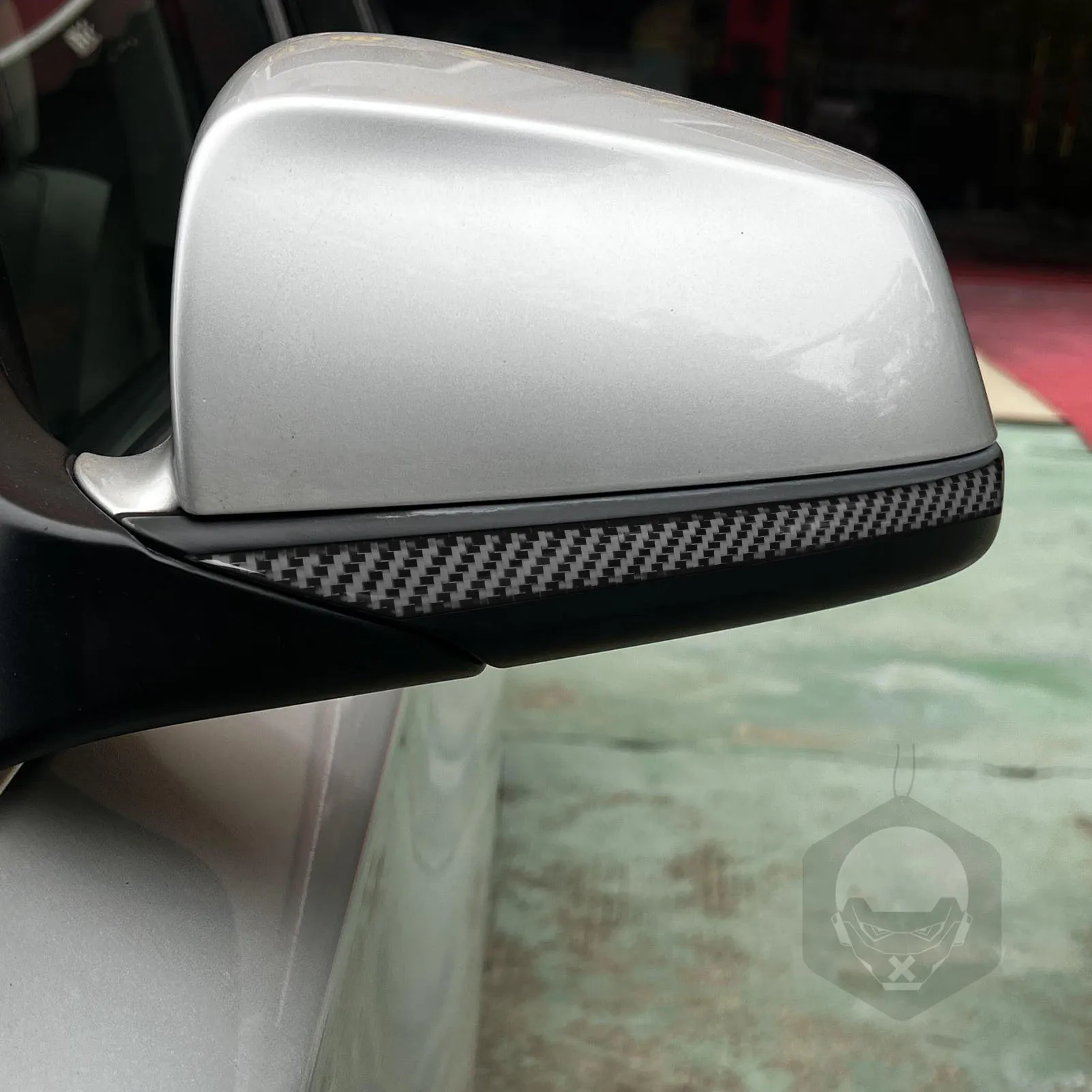 

For BMW 7 Series F01 2009-2014 Modified Carbon Fibre Rearview Mirror Base Piano Black Exterior Accessories Stickers
