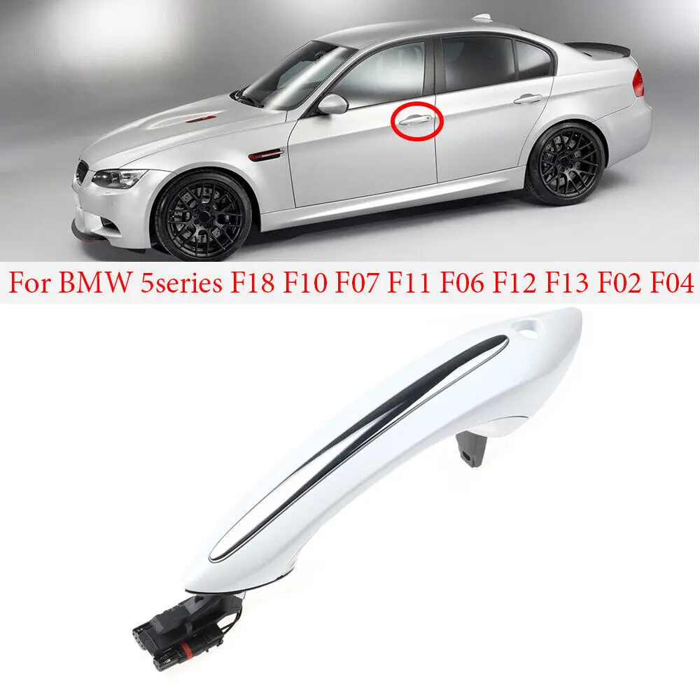 Comfort Access Exterior Door Handle White for BMW 535i 550i 520i 528i 640i 51217231931 51217231932 51217231933 51217231934