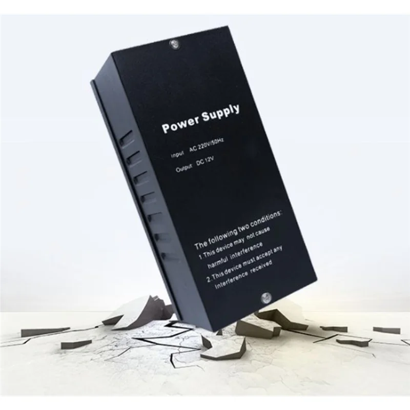 B63B-DC 12V-14V 5A Access Control Switch Power Supply 2 Locks Double Relay Door Power Source Works For Video Intercom AC 110-230