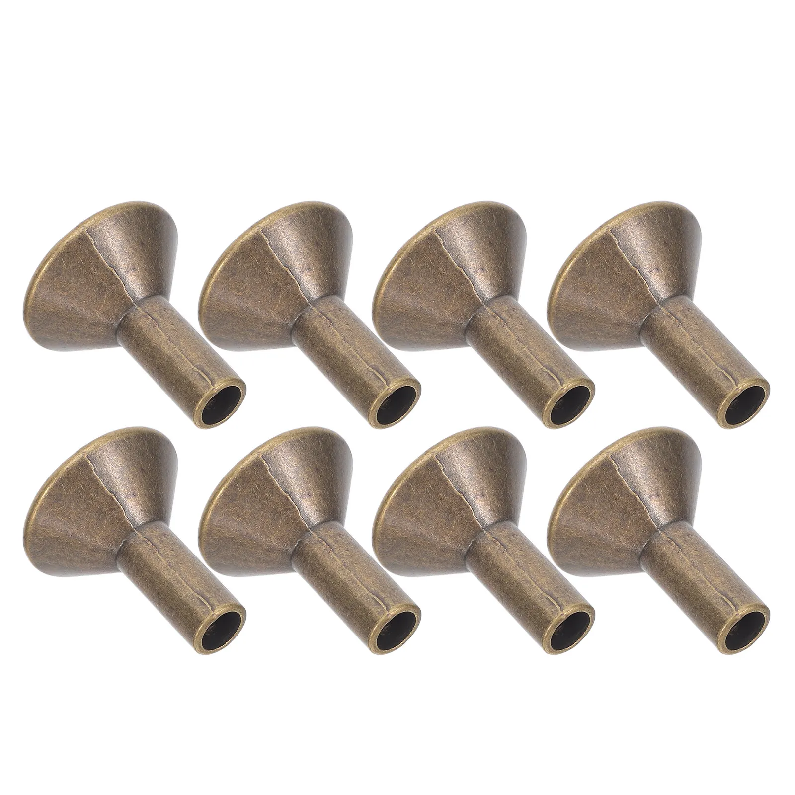 8Pcs Metal Cone Incense Holder Backflow Design - Decorative Burning Tray for Aromatherapy and Spiritual Practice Storage