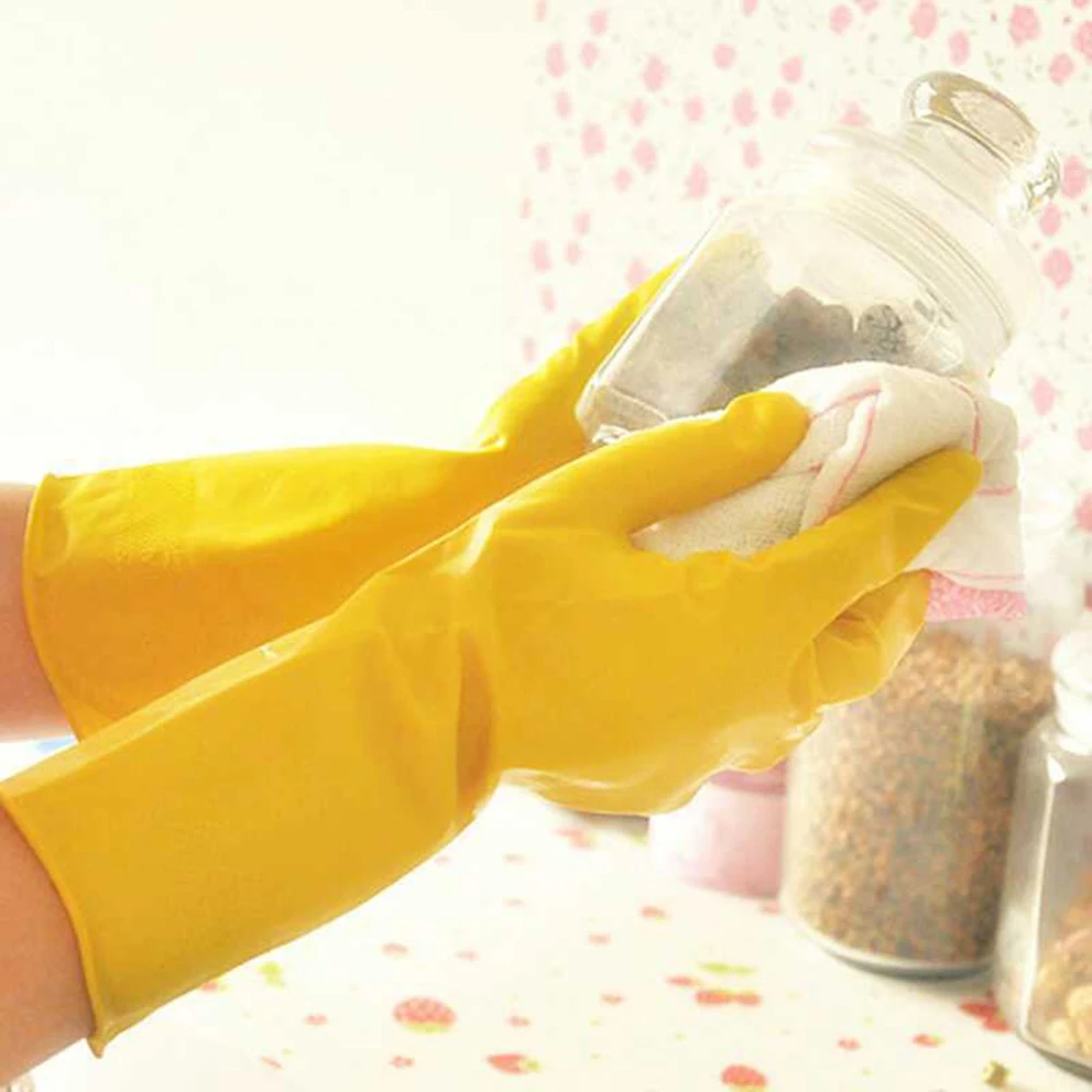 

Latex Washing Durable AntiSkid Kitchen Cleaning Kitchen Gloves Dishwashing Household Rubber Gloves For Home Use