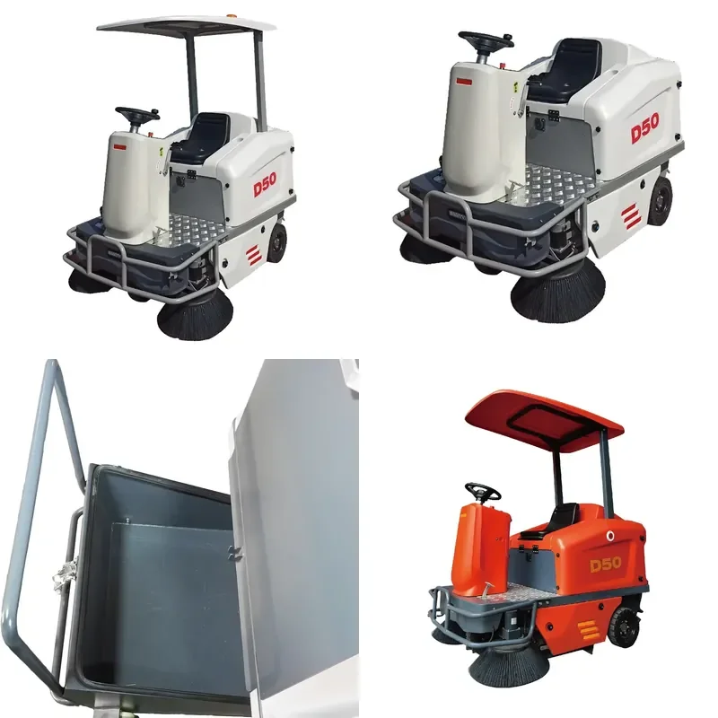 Durable Floor Sweeper with Double Brush Industrial Road Cleaning Floor Sweepers Machine
