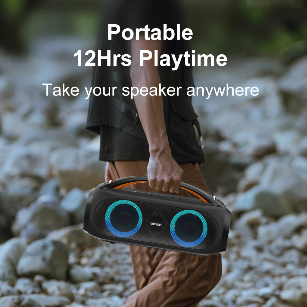 XDOBO Vibe Plus 80 Вт динамик с синим зубом портативный громкий бас звуковая панель умные гаджеты для любителей музыки