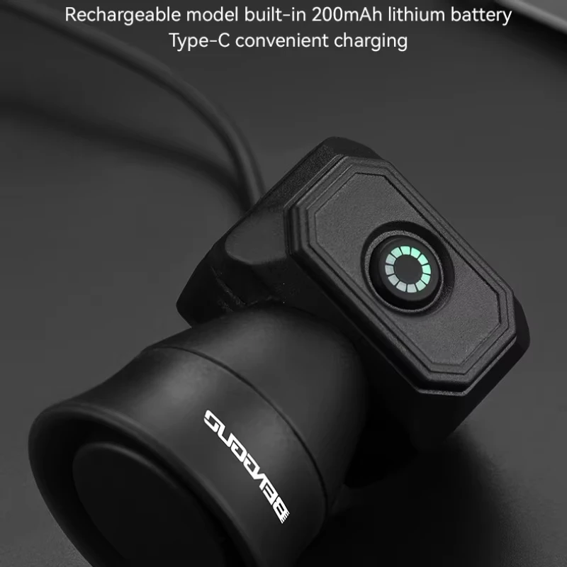 Fahrradklingel für Mountainbikes, Mini USB-Aufladung/Batterie, Wasserdichte Elektronische Fahrradglocke, Fahrradzubehör – Detail 2