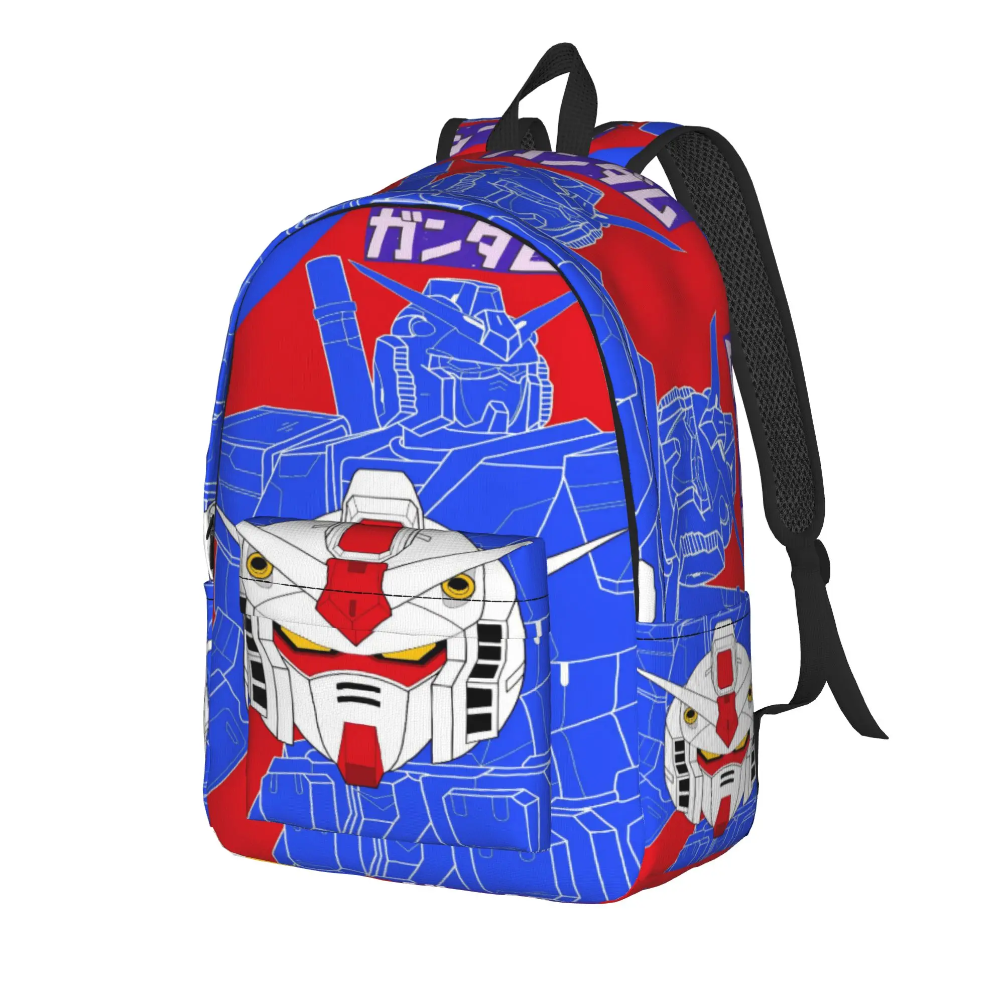 mobile suit gundams Cool Backpack Durable High School Work  Daypack for Men Women Laptop Shoulder Bag