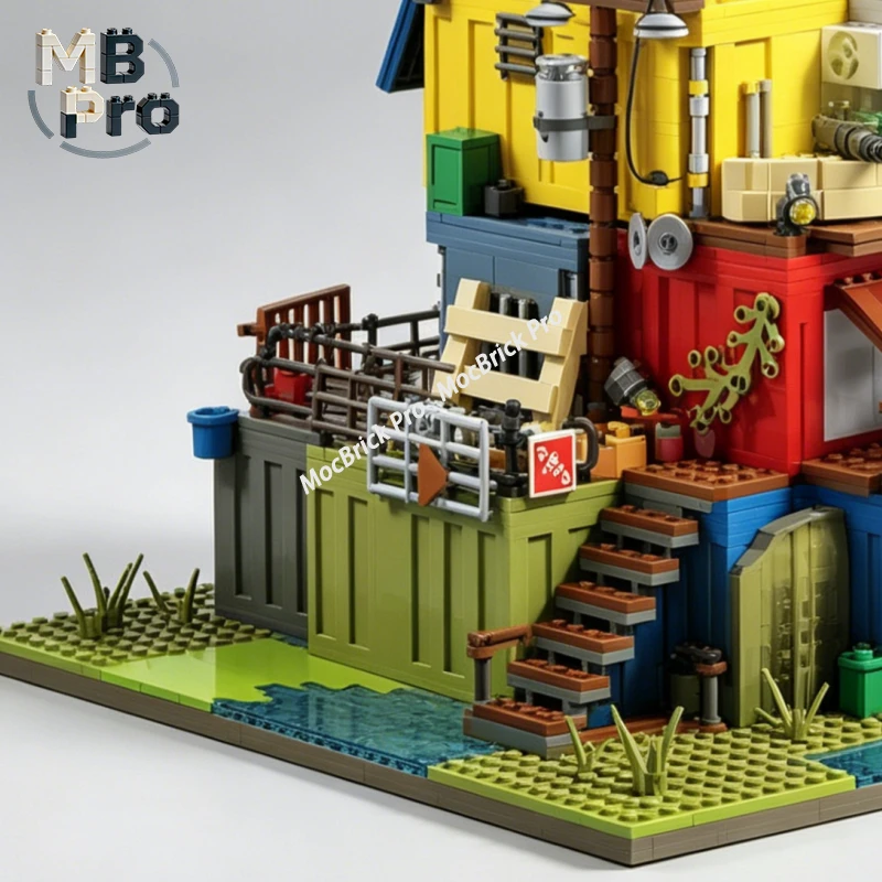 

2859pcs Wasteland Survival Station 66202 Building Blocks Simulated Architecture Assembly Model