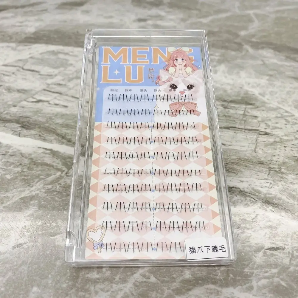 Korean Lower Eyelashes 3D Mink Simulation Fake Lashes Natural Eyelash Extension Cat Claws False Eyelashes Women Girls