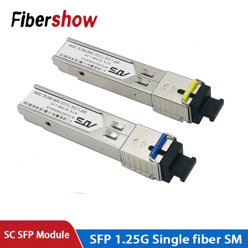 1.25G Gigabit SC BIDI SFP Module 10/20/40KM SM GBIC Compatible for Juniper Switch 10M/100M/1000M Optical Module