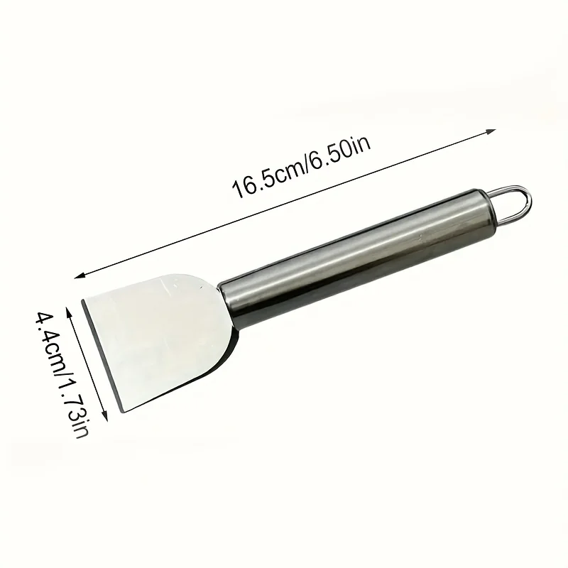 Multi Purpose Stainless Steel Cleaning Scraper for Efficient Stoves and Flat Bottomed Pans, Kitchen Cleaning Tools and Supplies