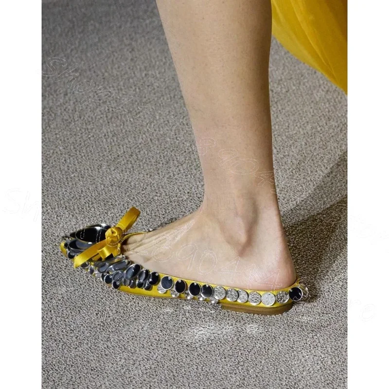 

Pink Silk Bow Knot Sequins Pointed Toe Pumps Slip On Women Shoes Low Top Fashion Party Banquet Dating 2026 Zapatos Para Mujere