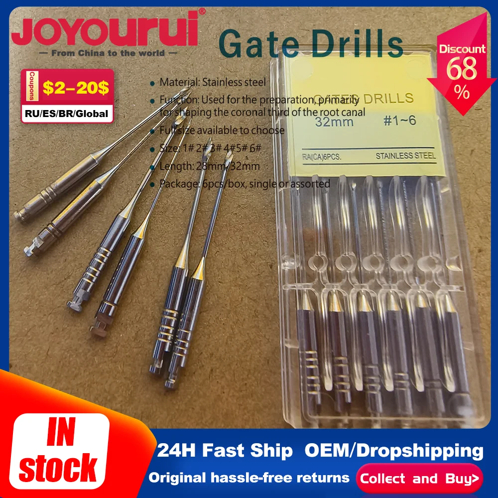 

Dental 28mm/32mm Gates Glidden Endodontic Files Reamers Drill Burs Endo Gate Drills Dentist Materials Root Canal Dentist Tools