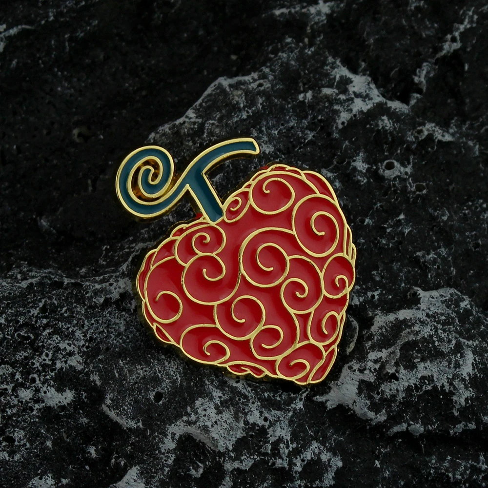 15 styles Anime Pin Brooch for Women Men Enamel Badge Ace Law Cursed Devil Fruit Jewelry Choker Collares