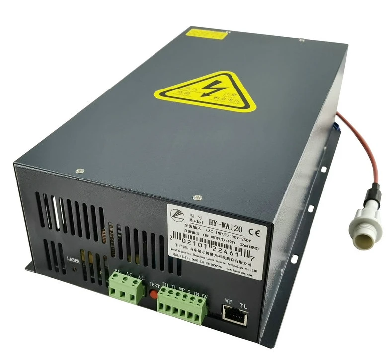 New HY-W120 100W 120W Laser Power Supply Suitable for a Variety of Cutting Machines and Engraving Machines Hd Digital Ammeter