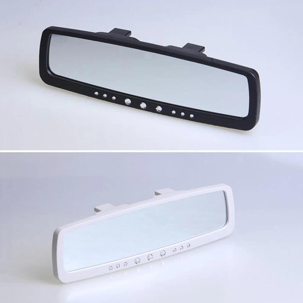 Car Interior Rear View Mirror Wide Angle Rearview Mirror for Cars Trucks SUVs White