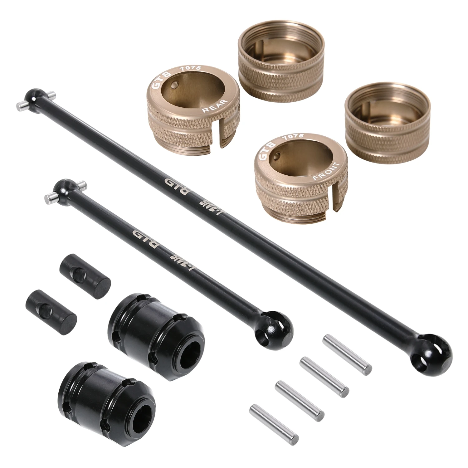 GTB CNC Steel Front Rear Center Driveshaft for 1/5 RC Car Losi 5ive T V1.0 Replacement Part