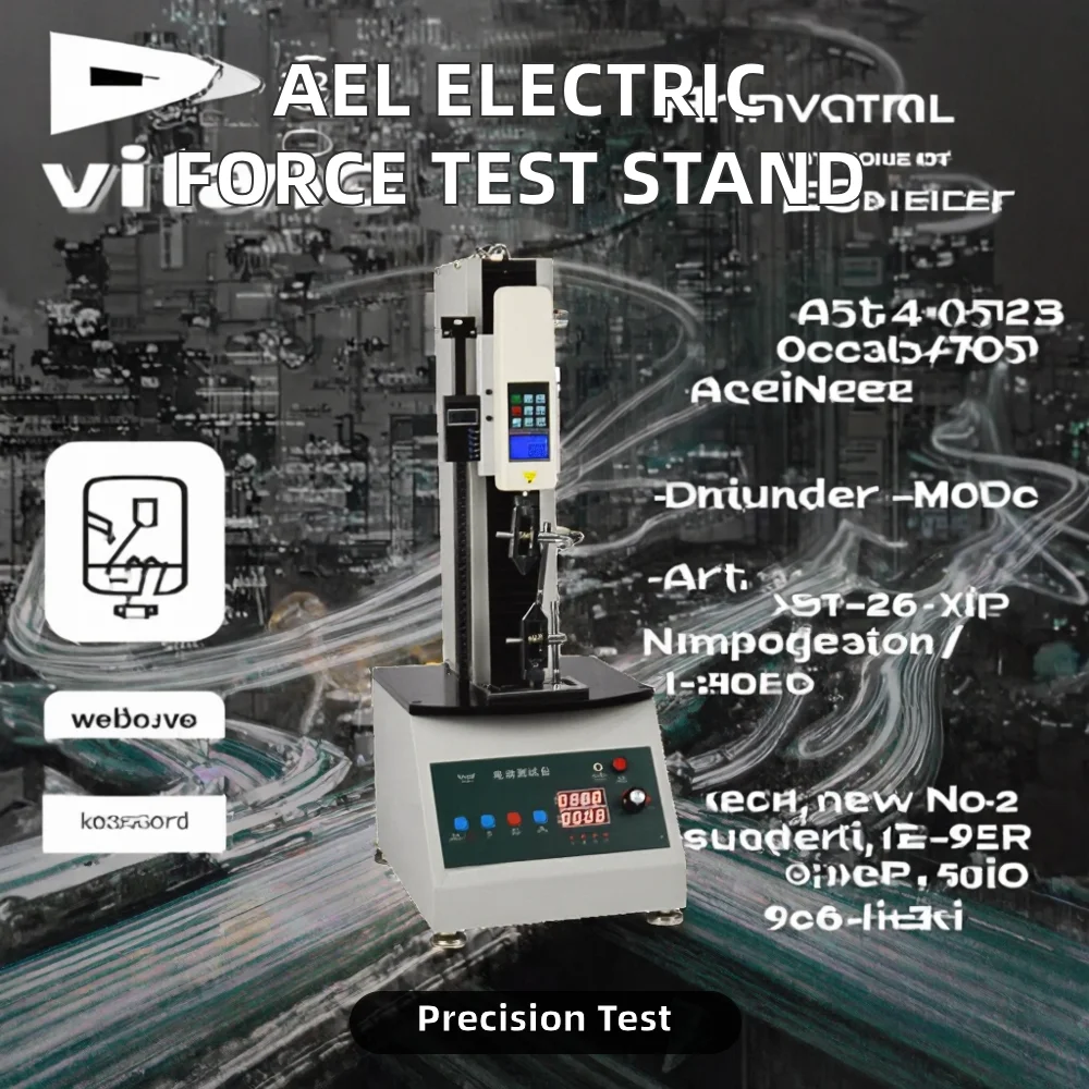 AEL Vertical Single Column Electronic Force Testing Machine 1 Year Warranty 0.5% Accuracy IP55 Protection for Push/Pulling