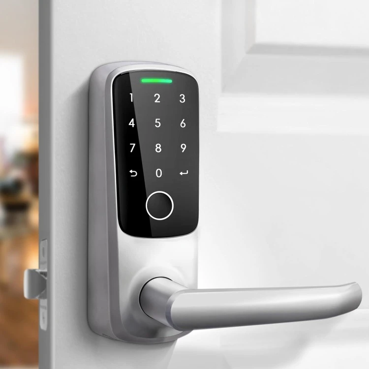 Latch 5 World's First Built-in WiFi Smart Lock with Fingerprint ID, 5-in-1 Keyless Entry Door Lock, Keypad Door Handle Lock