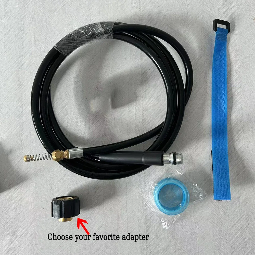 Super Flexible High Pressure Washer Hose Washing Nozzle Drain Pipe Cleaning Hose Sewer Jetter M22-14 Sewer Cleaning Hose