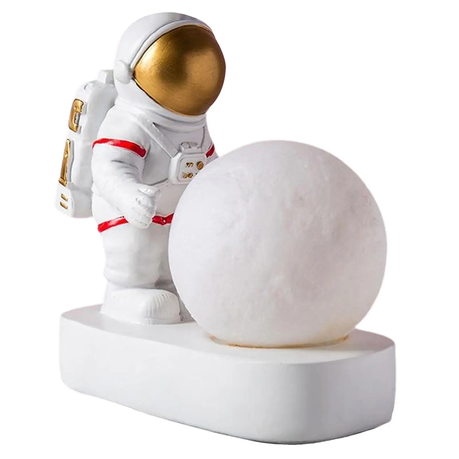 Night Light Resin Figurine Astronaut Statue Baby Nightlight for Children, Baby and Toddler, Gift for Birthday, Christmas
