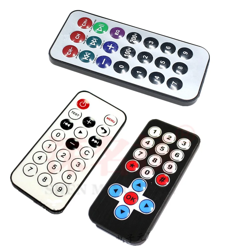 YYT MP3 remote control black white silver 1838 infrared remote control mini remote control