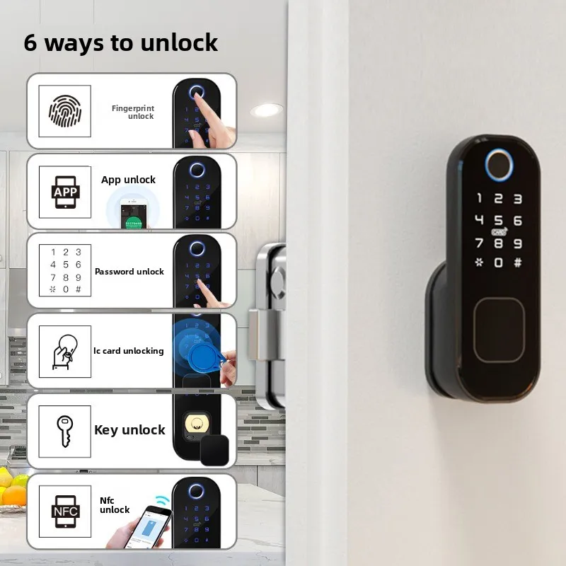 Wifi Smart Home Anti-theft Door Lock App Timing Smart Security Password Lock Smart Fingerprint Lock