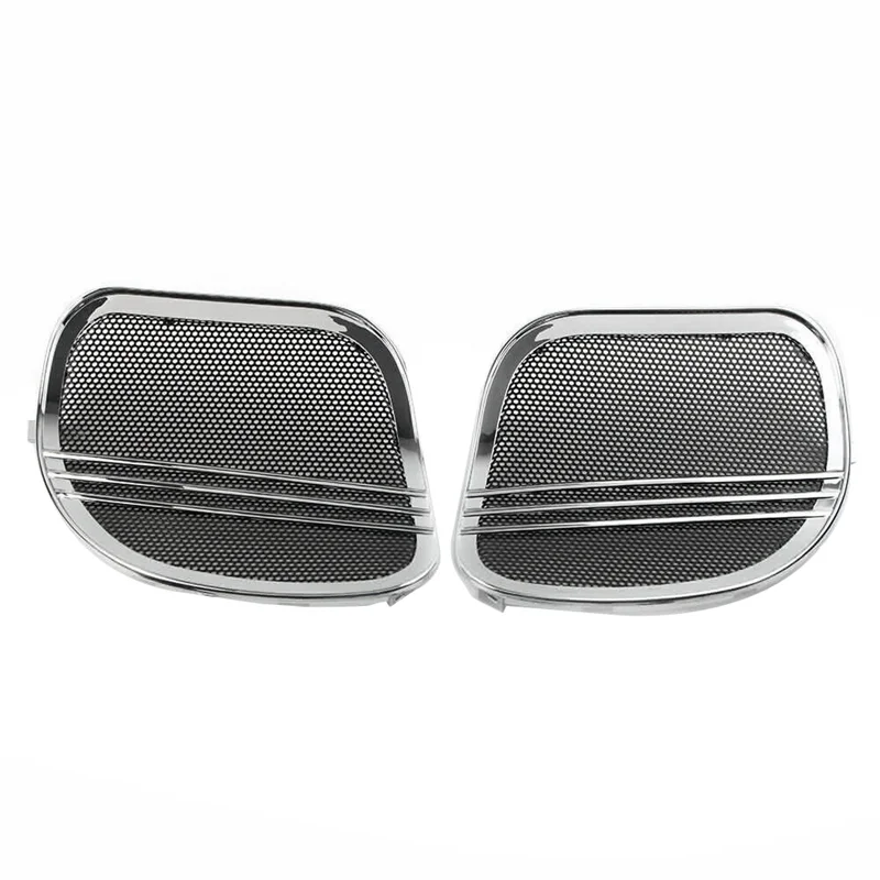 Motorcycles Tri-Line Speaker Grills Cover Trim for Harley Road Glide 2015-2023 FLTRX FLTRXSE FLTRU Horn Mesh Caps B