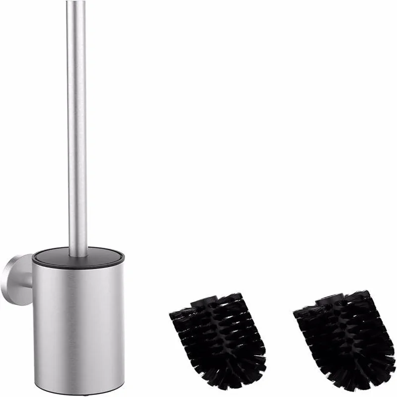 

Stainless Steel Toilet Cleaning Brush Wall Mounted Holder Efficient Bathroom Tool Easy To Hang Simple Installation
