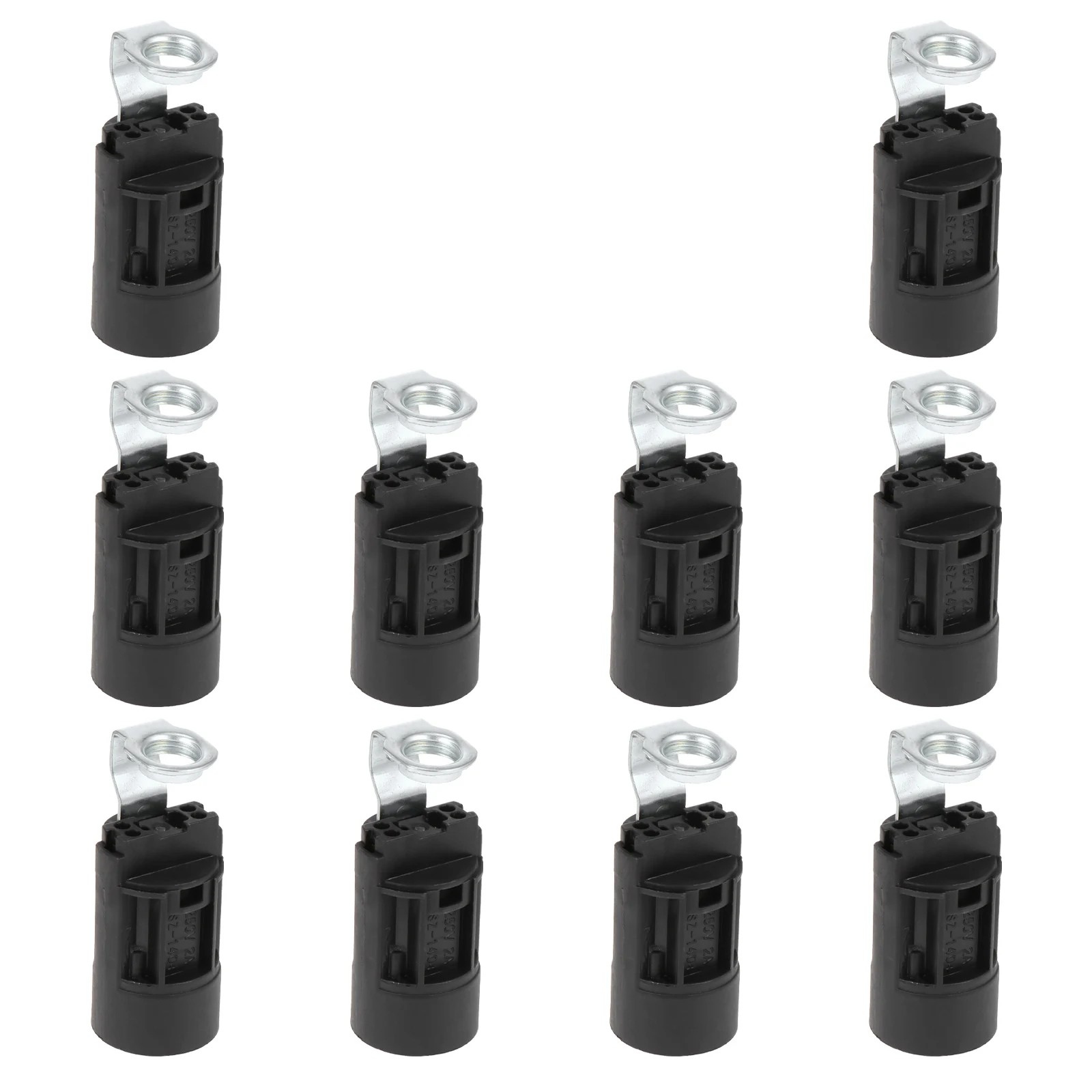 

10 Pcs C Lamp Black Light Socket C elabra Bulb C Light Base Holder Base Bulb Holder Safe Plastic Home Lighting