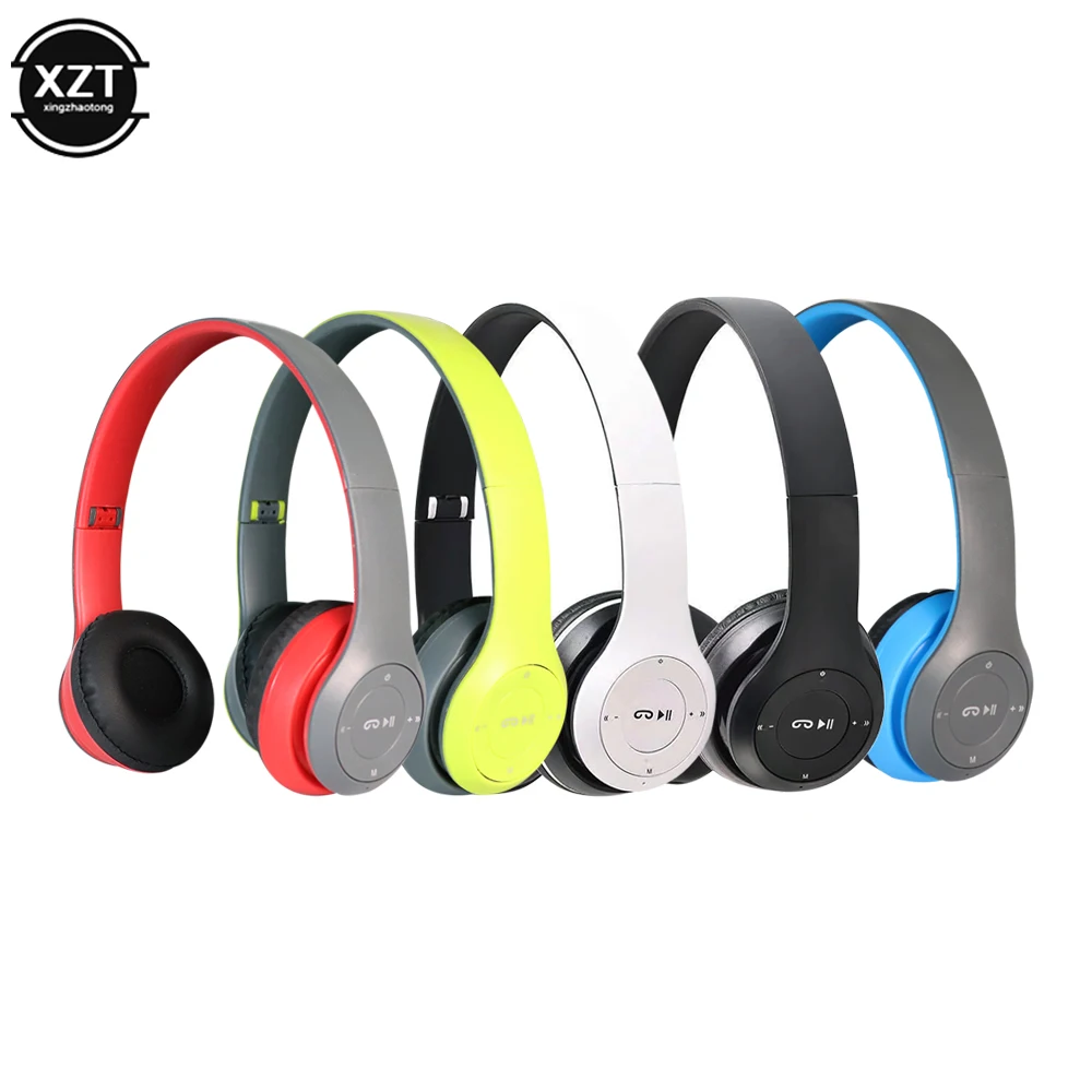 Bluetooth 5.0 Wireless Headphone Foldable Bass Earphone With Mic Support Memory TF Card FM Headset For iPhone Xiaomi Sumsamg